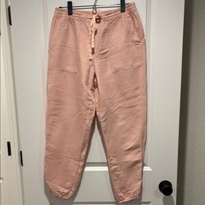 Pink Casual linen Pants
